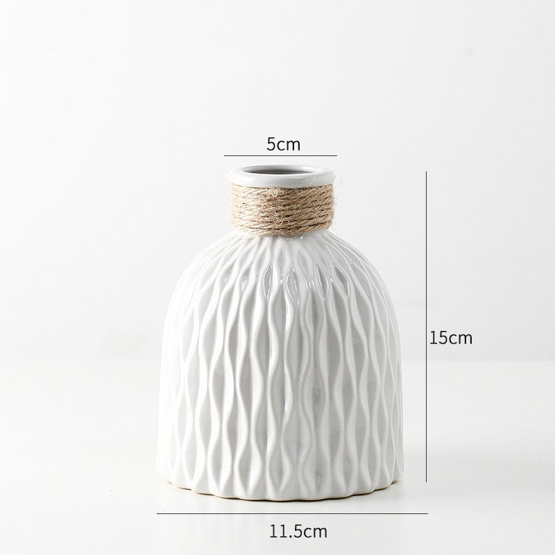 Light Luxury Ceramic Vase Decoration Living Room Bedroom Room Female Decoration