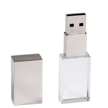 Crystal USB Flash Drive: Transparent Glass, Personalized and Creative
