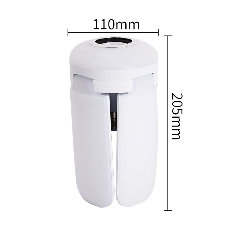 LED Four-leaf Bluetooth Music Lamp Colorful Intelligent Audio Folding Bulb Lamp Remote Control Deformable Ceiling Fixture Lights
