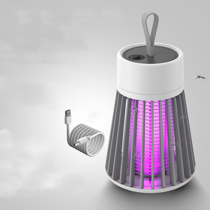Electric Shock II Bug Zapper | UV LED Mosquito Killer Lamp, USB & Rechargeable Portable Insect Trap – Green & Gray