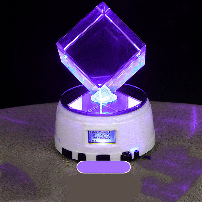 Customized Bluetooth Music Box with Crystal Ball and Photo - Perfect for birthday