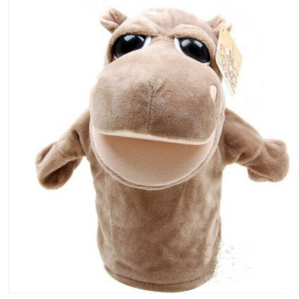 Hand puppet animal plush cartoon early childhood dolls, toys, children's kindergarten story telling, hand puppet creative wholesale