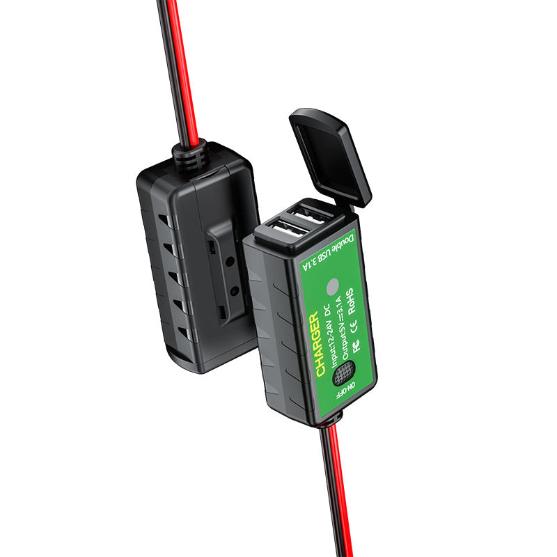 Charger 12V Dual USB Motorcycle Charger Waterproof