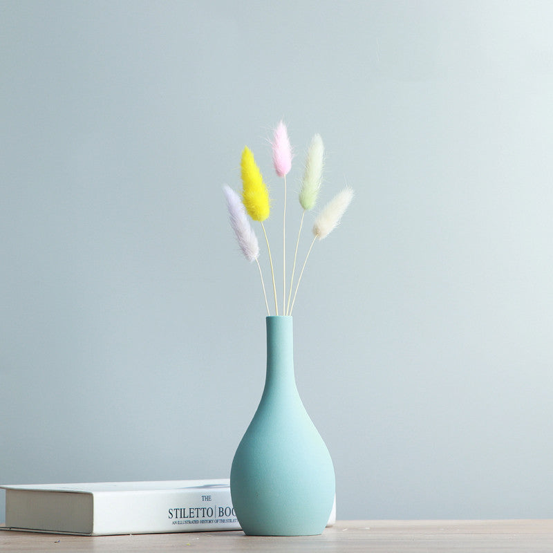 Creative Dry Vase Nordic Decoration Living Room Flower Arrangement Ceramic Small Vase Simple Modern Small Home Decoration