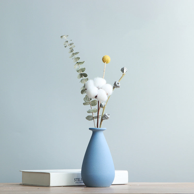 Creative Dry Vase Nordic Decoration Living Room Flower Arrangement Ceramic Small Vase Simple Modern Small Home Decoration
