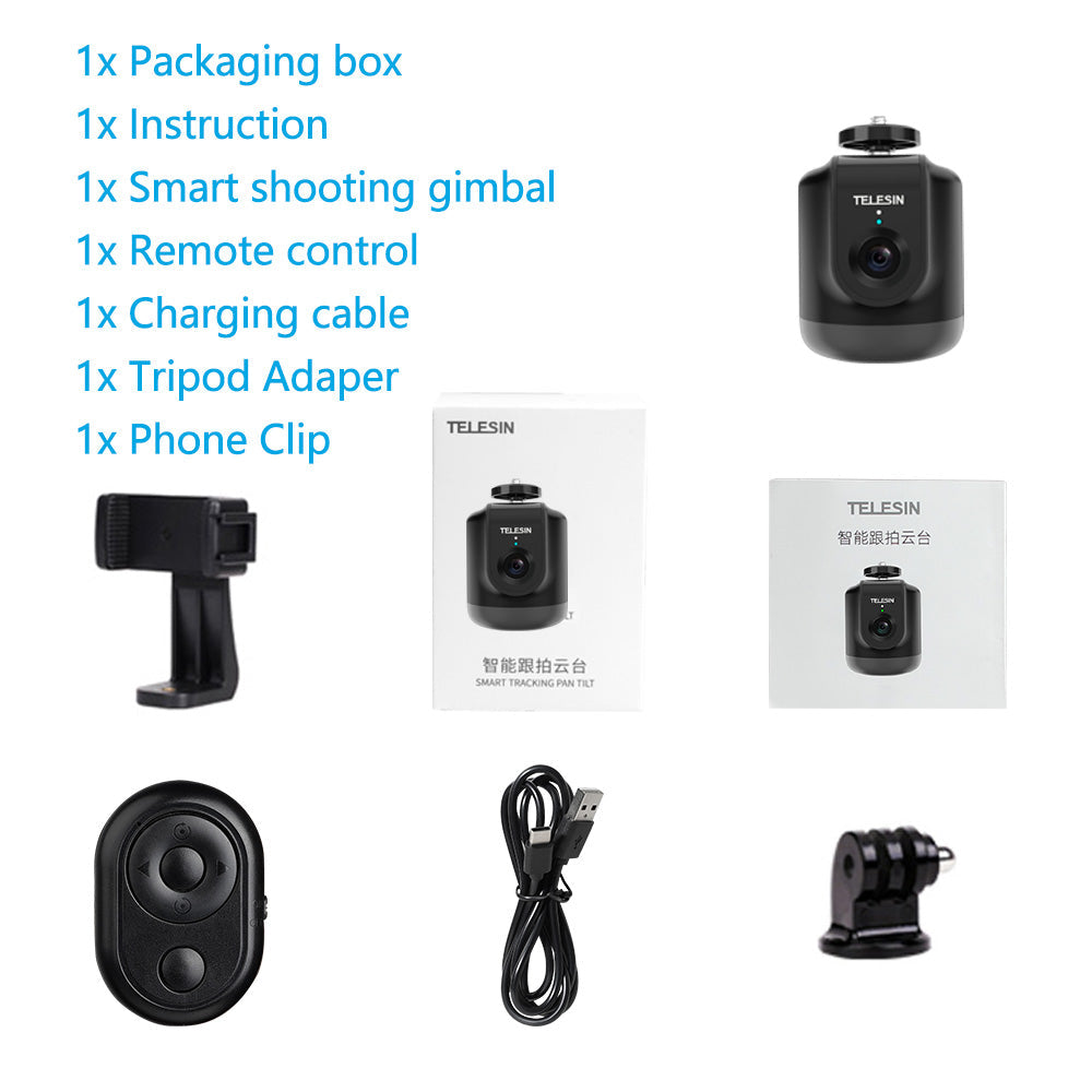 360 Degree Face Tracking Camera with Intelligent Pan and Tilt Functionality for Podcasts and Live Streaming