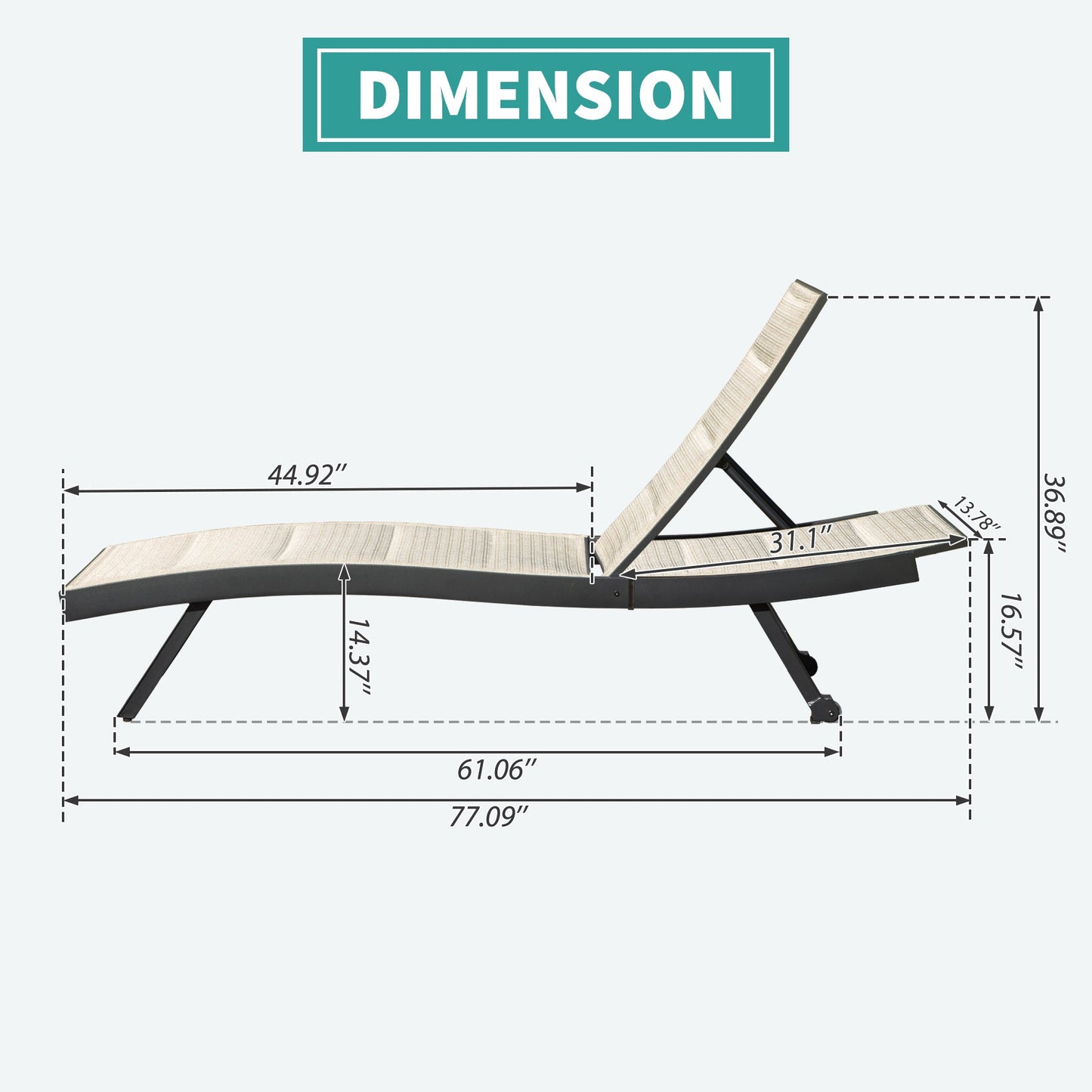 Patio Chaise Lounge Set of 2