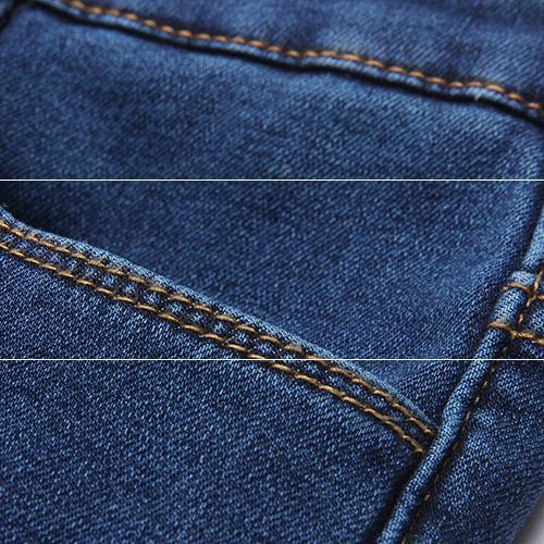 Large Size High Waist Plus Velvet Jeans Women Show Thin Feet Elastic