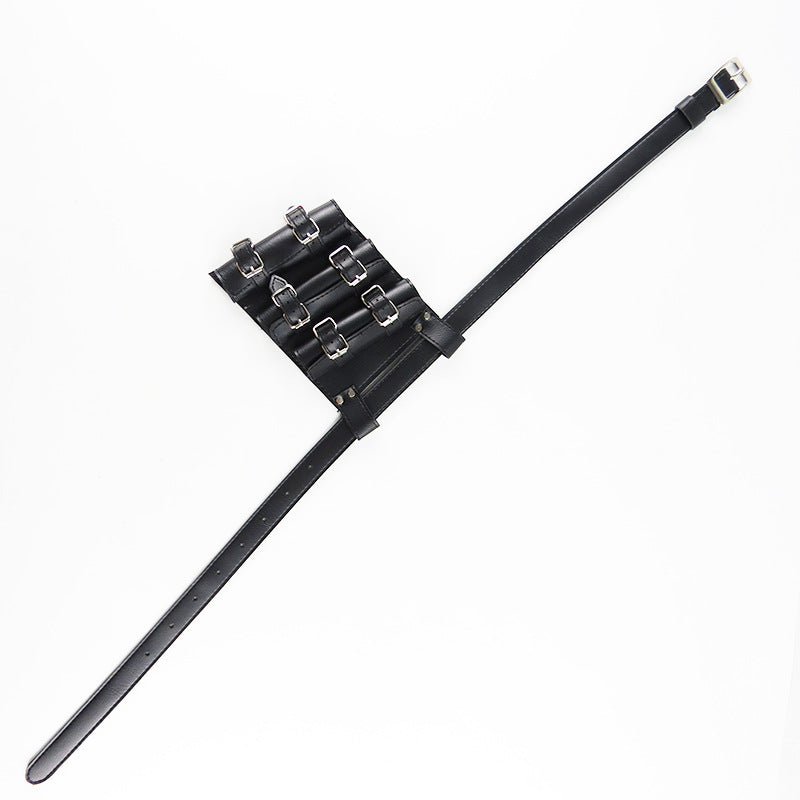 Cosplay Anime Swords PU Leather Sword Strap Back Bag Belt Belt knife Hanging Fixture