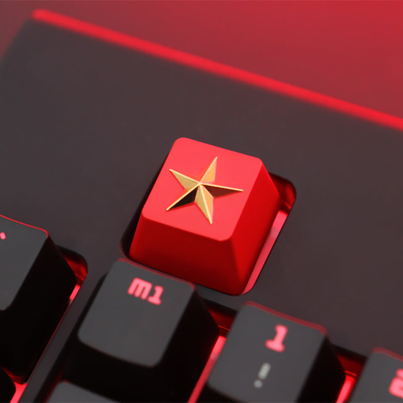 Keystone Customized Personalized Relief Zinc Aluminum Alloy Metal Keycap Mechanical Keyboard  Height Button 68 Yuan File