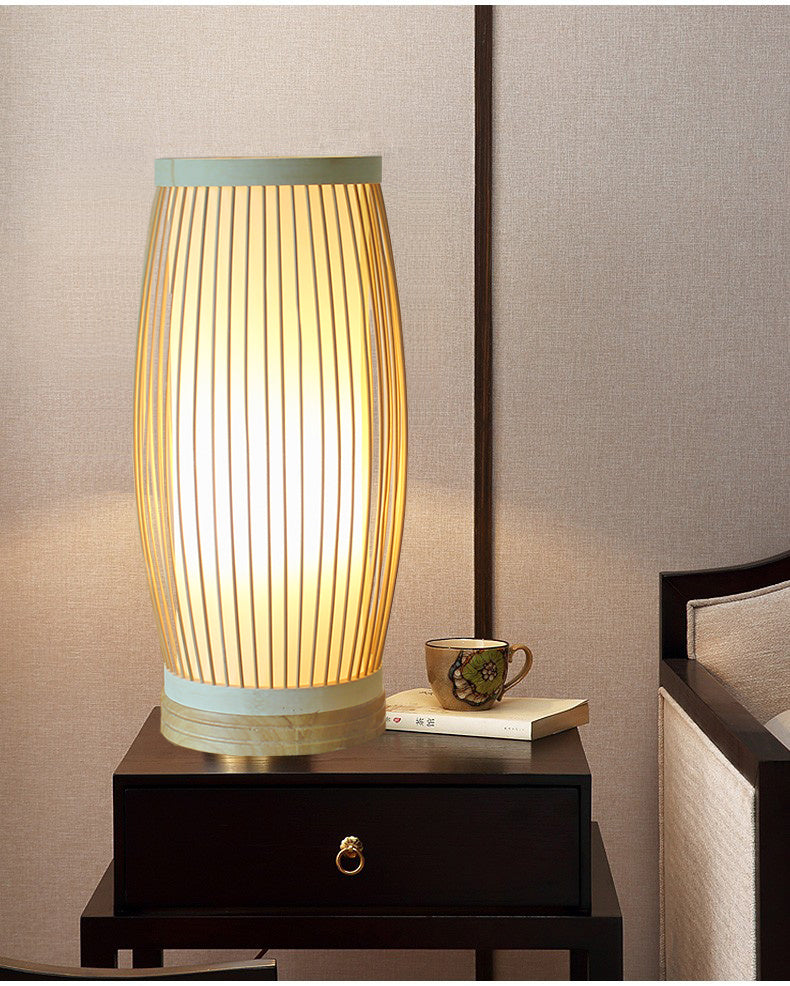NEW BEAUTIFUL AUTHENTIC Bamboo bedside table lamp