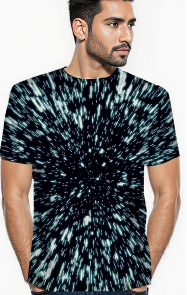 Men's Breathable PURPLE ARTISTIC SWIRL DESIGN 3D T Shirt