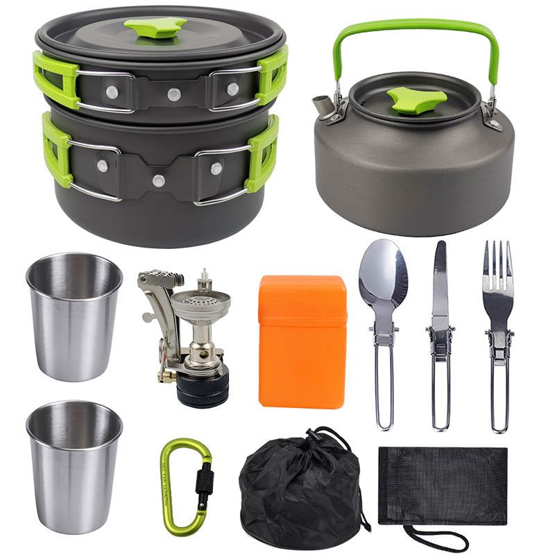 Portable Camping Kettle – Hard-Anodized Aluminum Outdoor Cooker with Heat-Resistant Handle | Lightweight & Compact Hiking Tea Pot: New Edition
