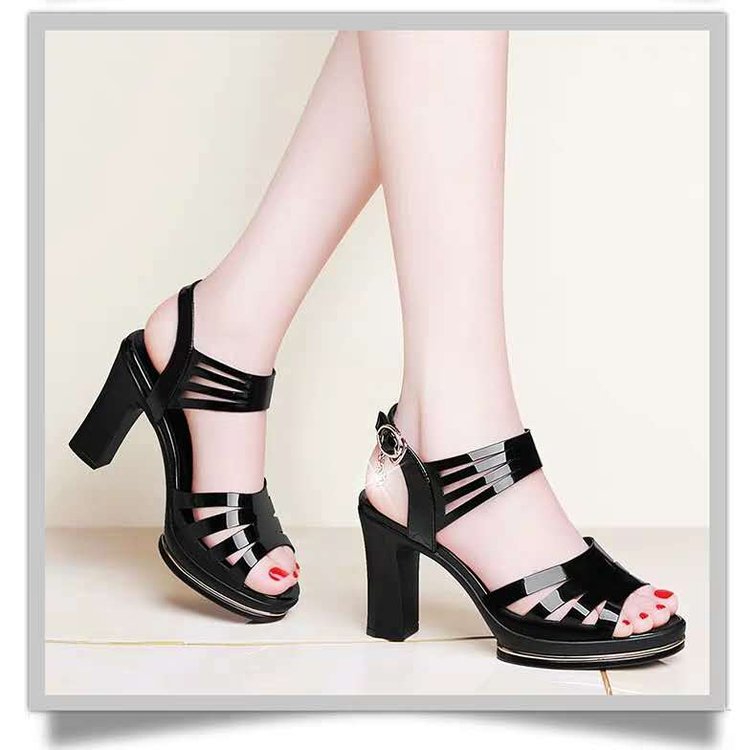 Fish Mouth Shoes Rome Waterproof Platform Women