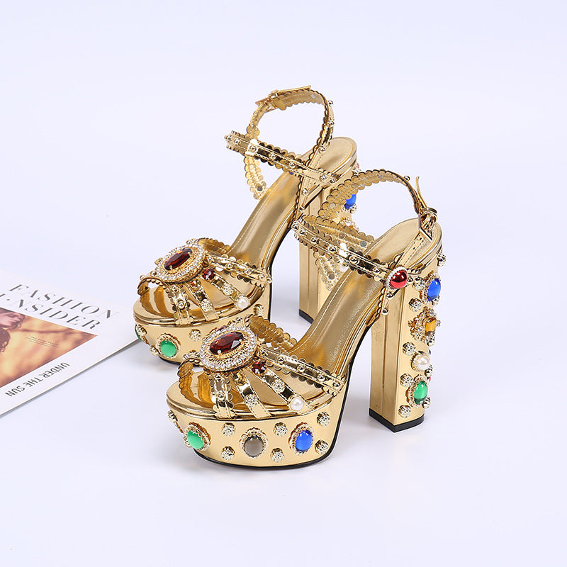 High Heels Rome Plus Size Women's Sandals