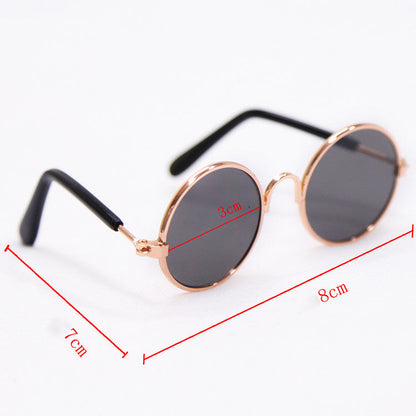 Trendy Vintage Round Pet Glasses
