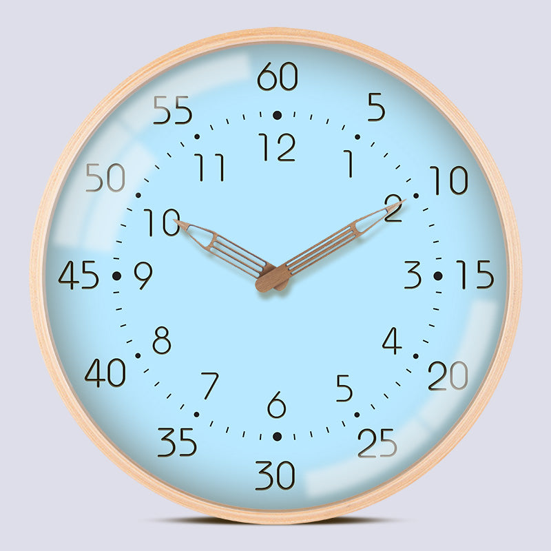 Children''s Learning Schedule Student''s Bedside Solid Wood Wall