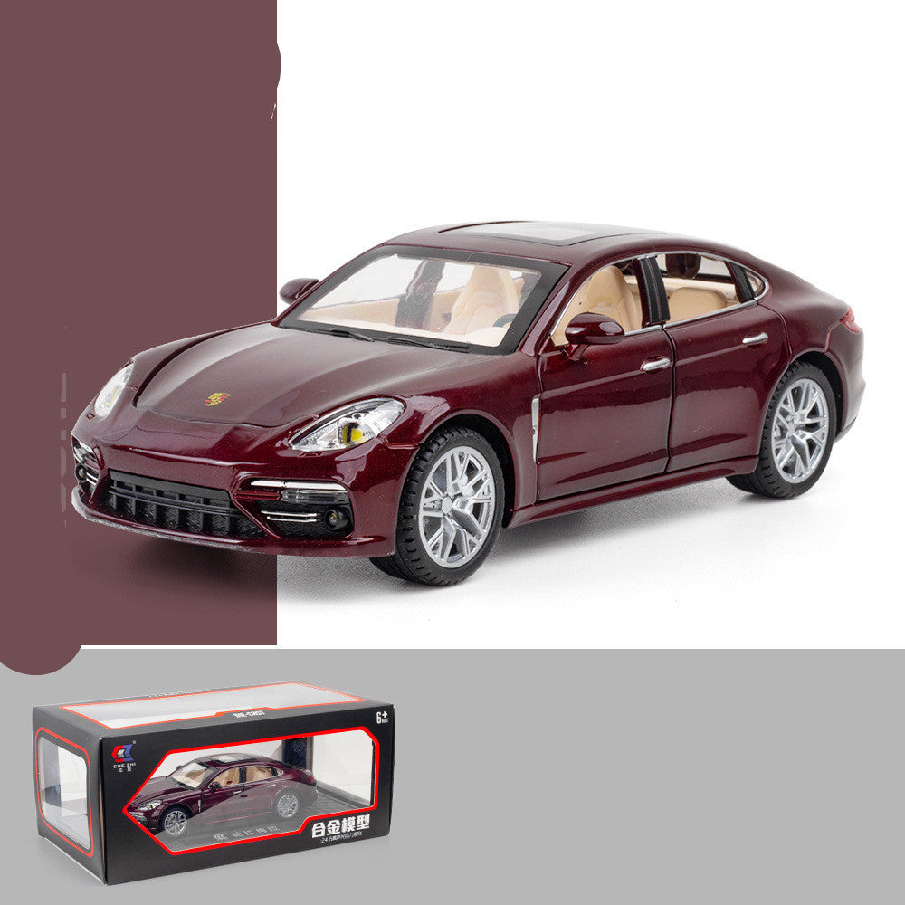 Car Sound And Light Pull Back Six Door Box