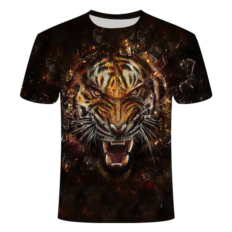 Lion Anime 3d Printed T-shirt