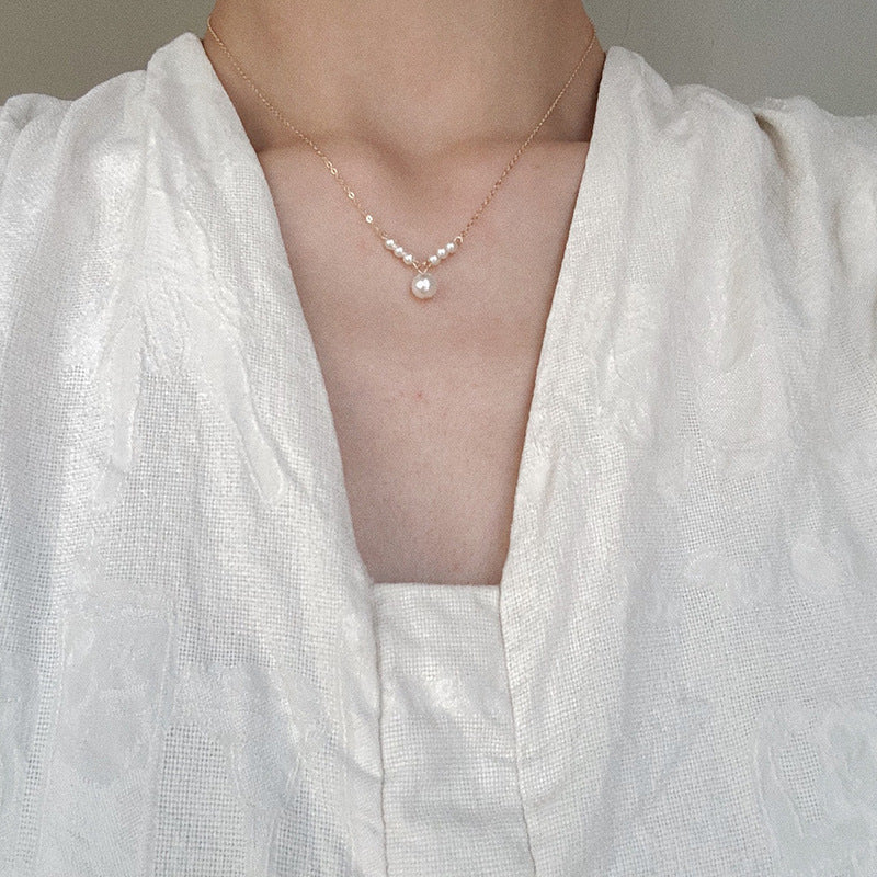 Pearl Tassel Necklace for Women