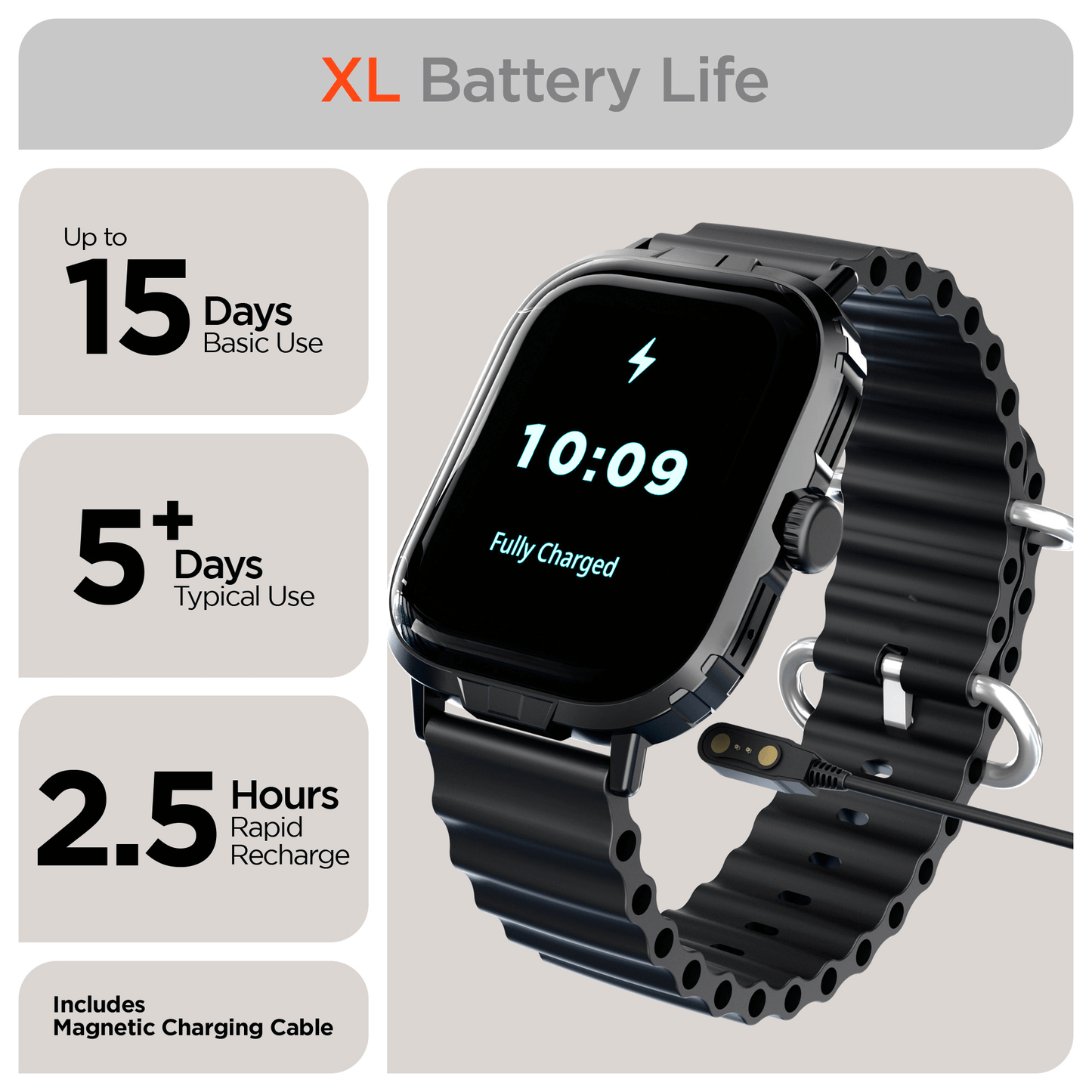 HyperGear FIT X2 Smartwatch and Fitness Tracker