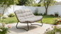 Patio Loveseat Sofa with Luxury Thick Cushion