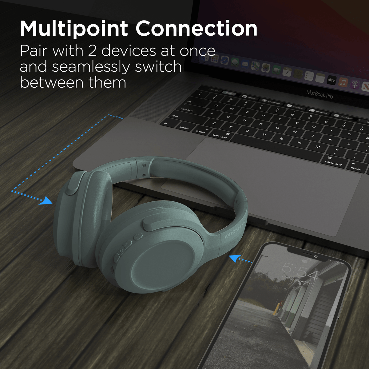 HyperGear Stealth2 ANC Wireless Headphones