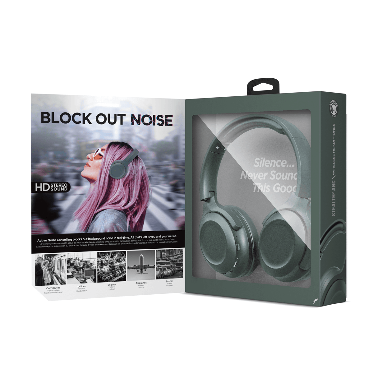 HyperGear Stealth2 ANC Wireless Headphones