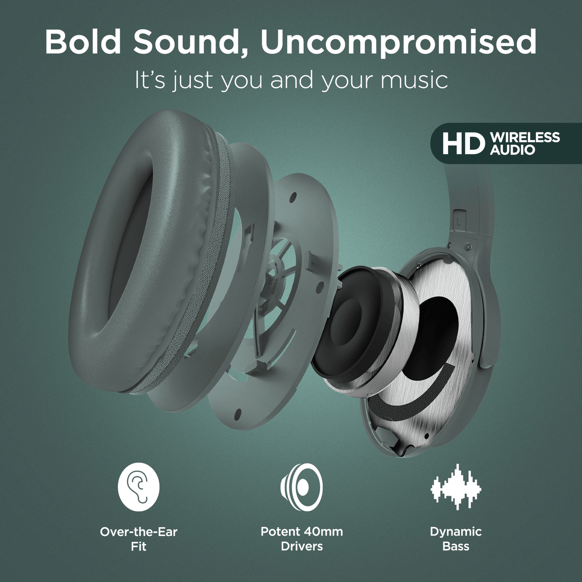 HyperGear Stealth2 ANC Wireless Headphones