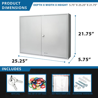 Adjustable Key Cabinet With Lock