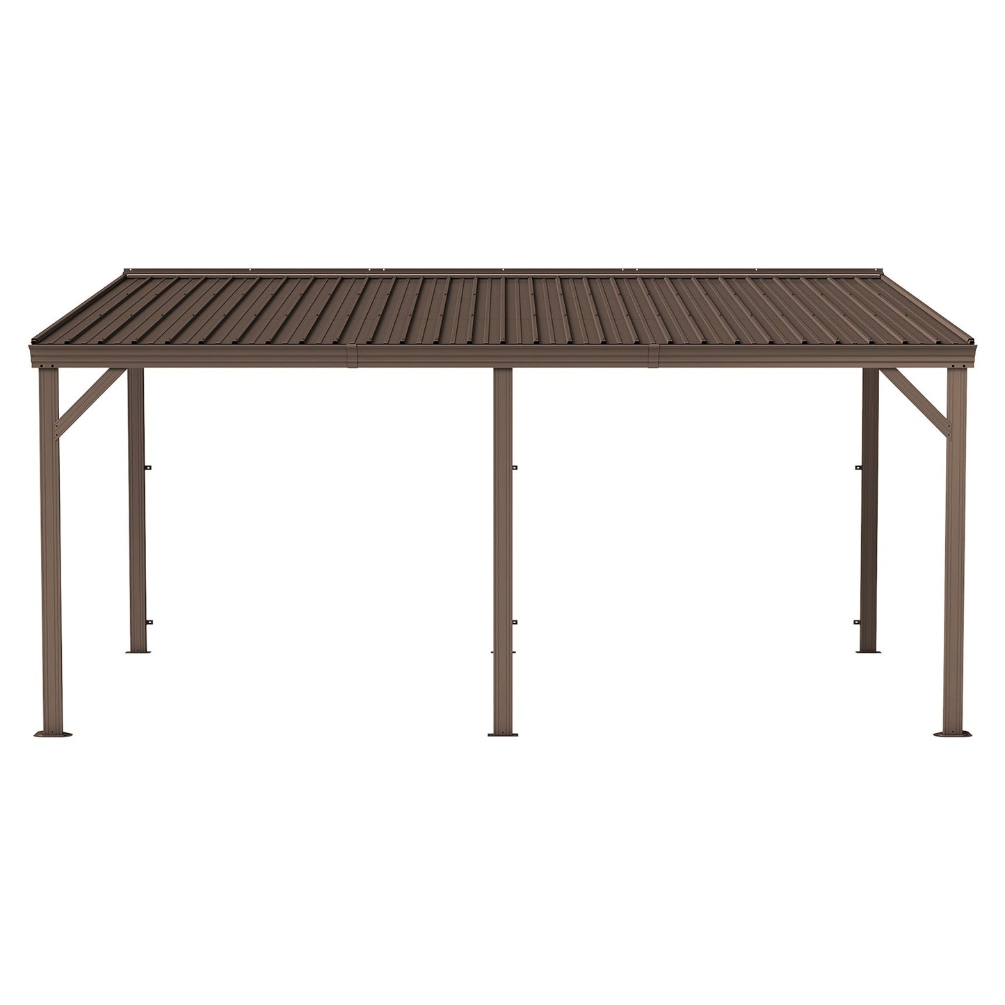 10'x16' Hardtop Lean-To Gazebo with Gutters