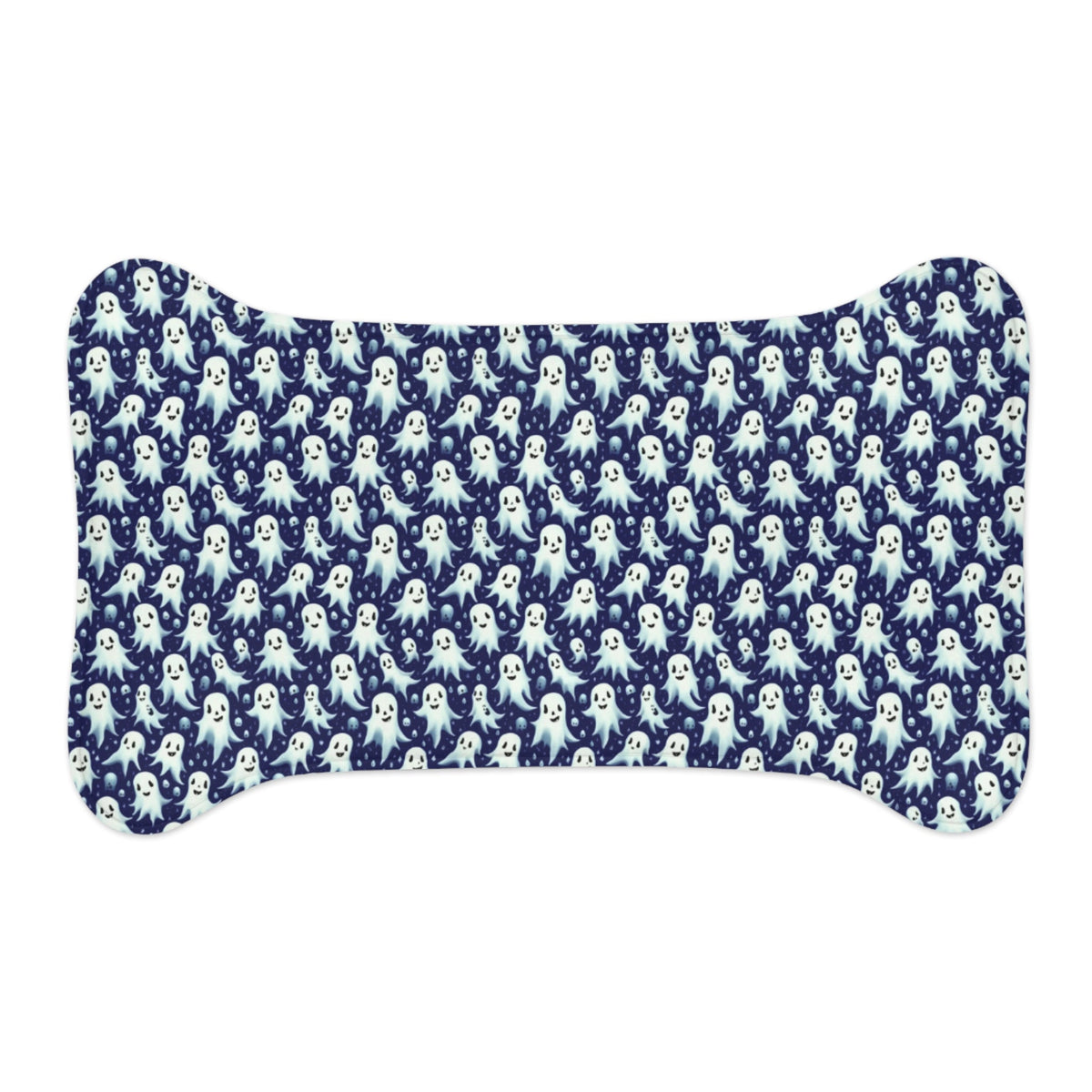 Midnight Mischief: A Thousand Friendly Ghosts Pattern - Pet Feeding Mat Pet Ze