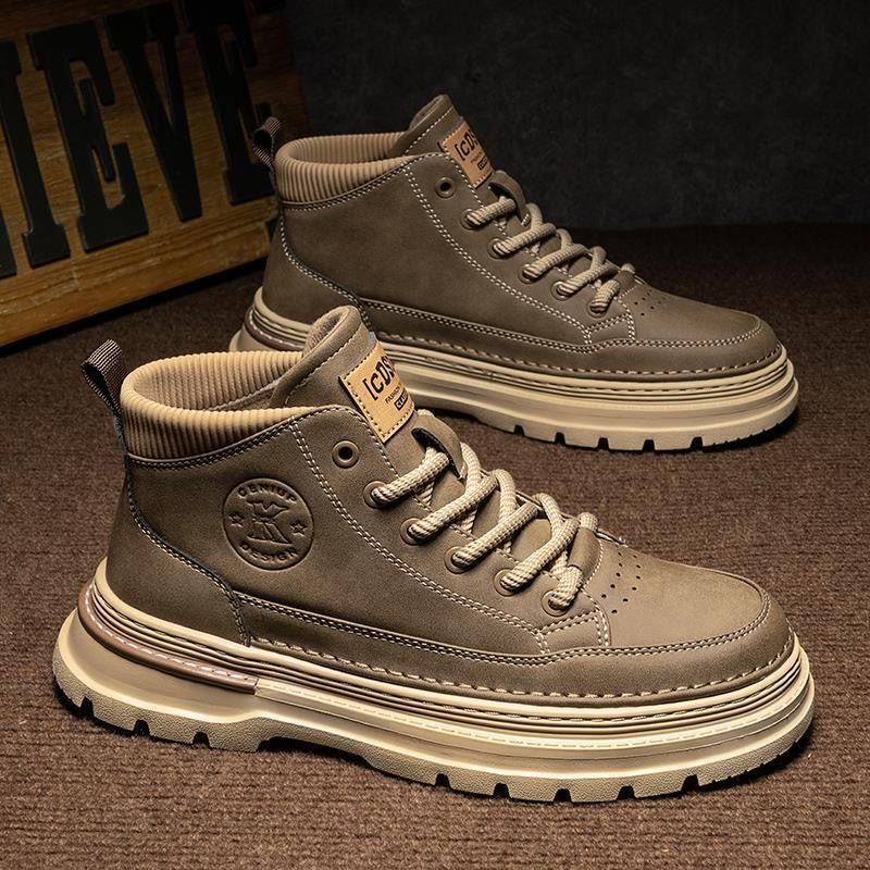 Men's British-style Retro Mid-height Dr Martens Boots