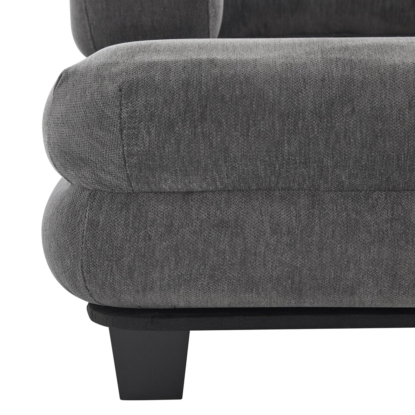 Oversized Chaise Lounge Sofa Bed with Deep Seat and Layered Armrests