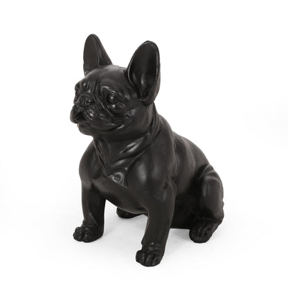 Outdoor French Bulldog Garden Sculpture