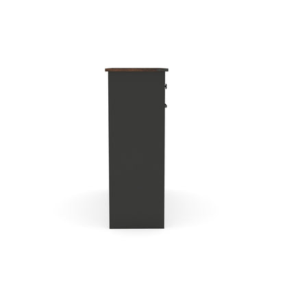 Double Tilt Out Trash Cabinet With Hideaway Drawer And Barn Door Style