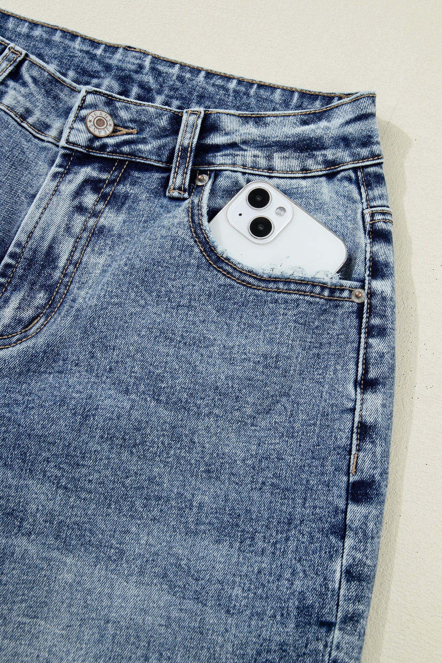 Elia Cuffed Straight Loose Jeans