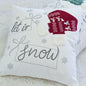 Let It Snow Christmas Throw Pillow