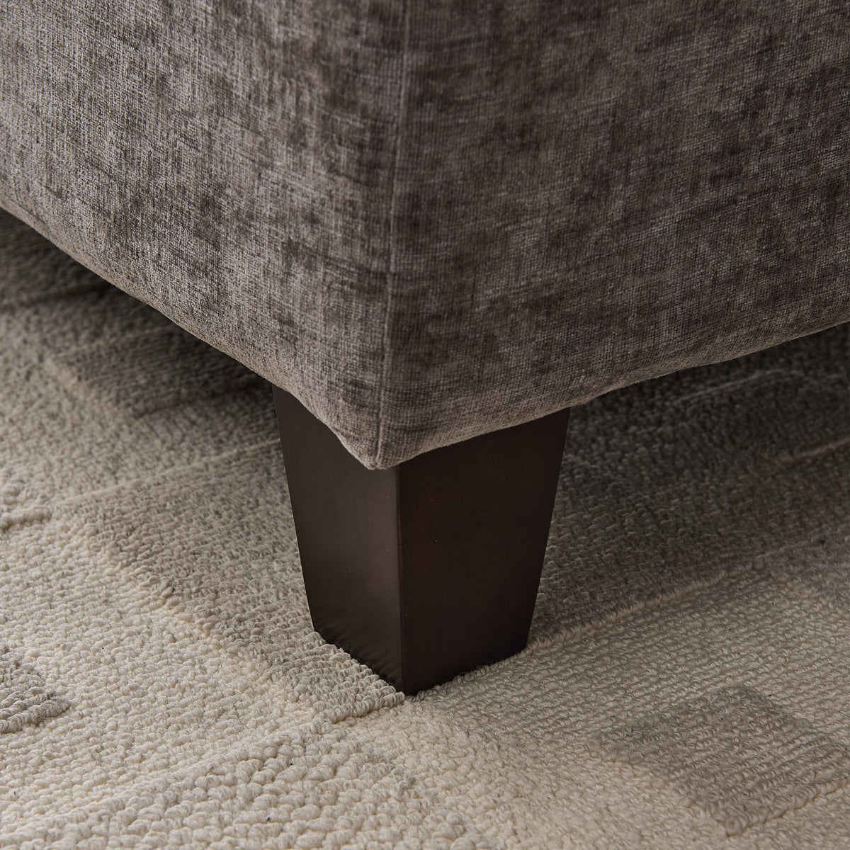 Chenille Upholstered L-Shape Sectional Couch