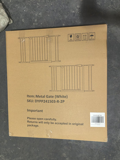 2 Pack 29.5-44.1" Wide Baby Gate for Stairs and Doorways