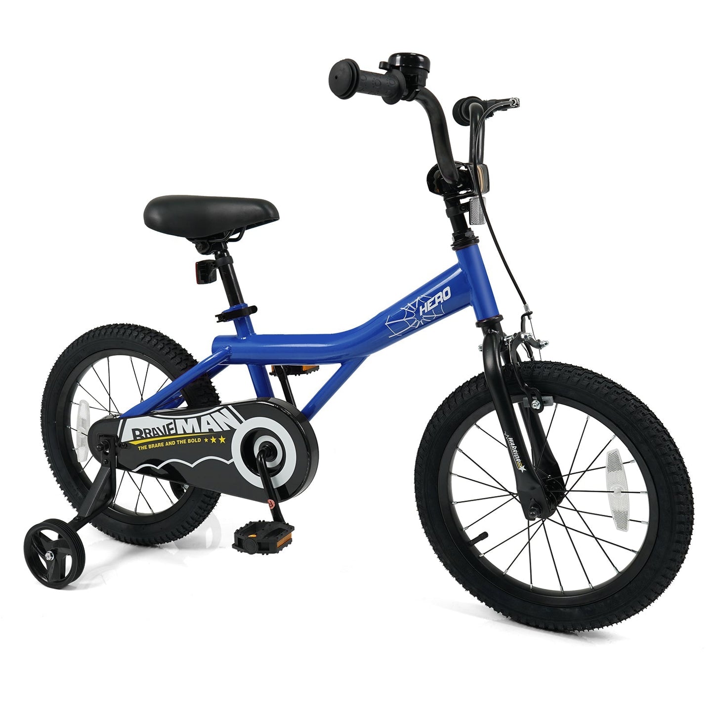 Kids Bike 14-Inch with Removable Training Wheels Navy