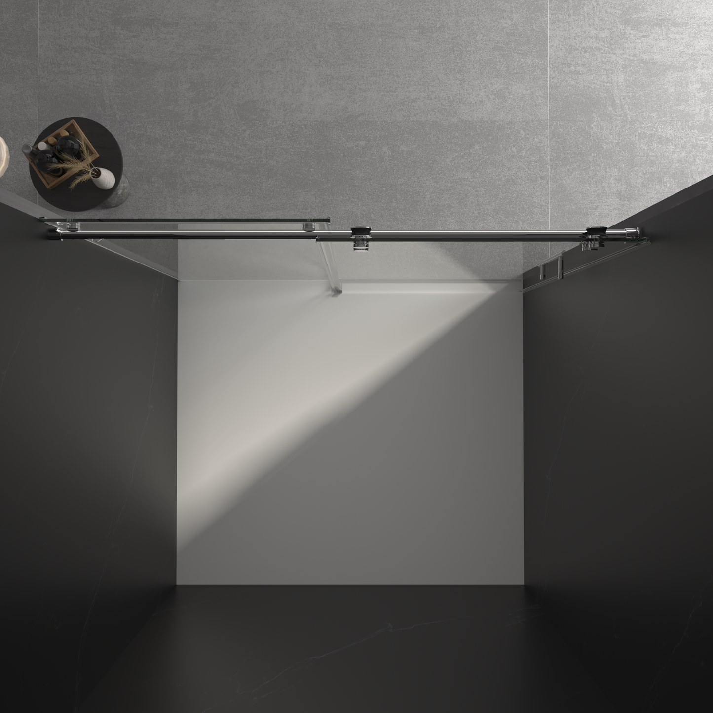56"-60"W x 76"H Frameless Shower Door