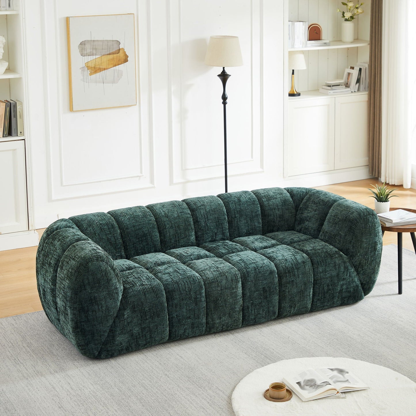 Modern Sofa With Piano Key Backrest