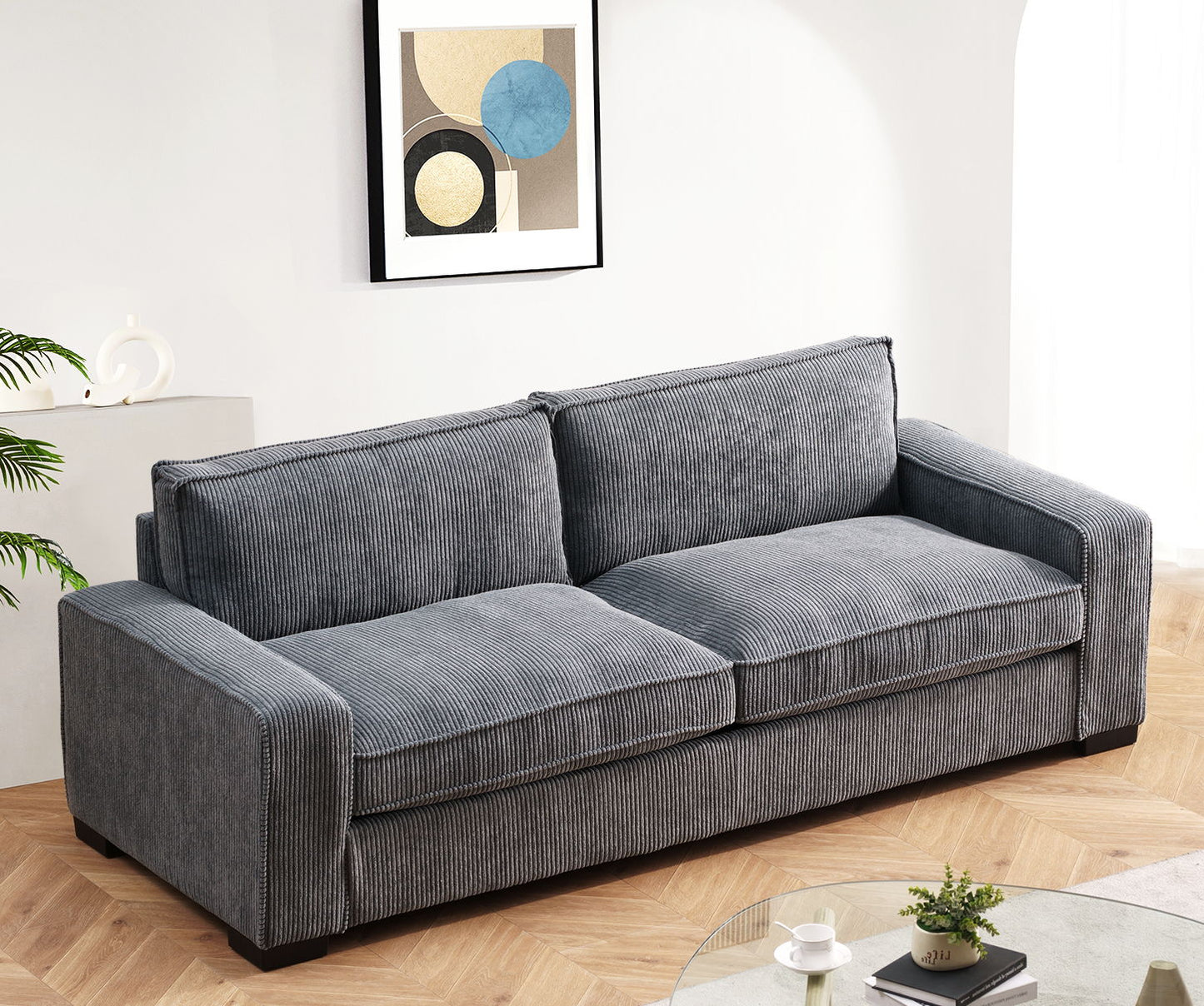 Luxe - Sofa With Sleek Design, Spacious And Comfortable 3 Seater Couch