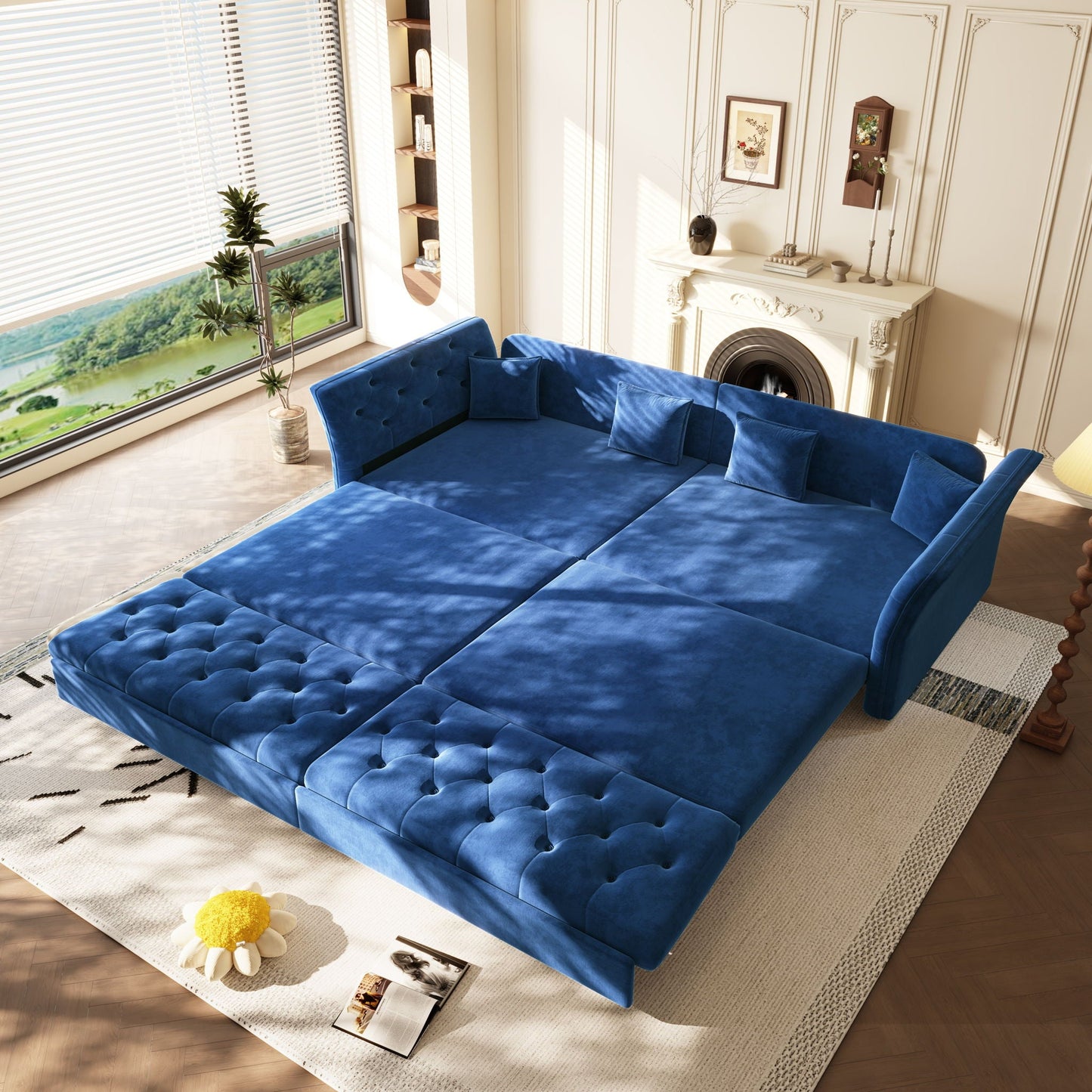 Oversize Pull Out Sofa Bed For Living Room