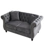 Chesterfield Sofa With Rolled Arms And Nailhead Trim