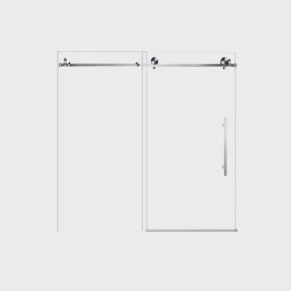 Frameless Shower Door, Smooth Sliding Tracks