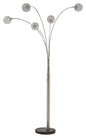 Winter - Metal Arc Lamp  - Silver Finish