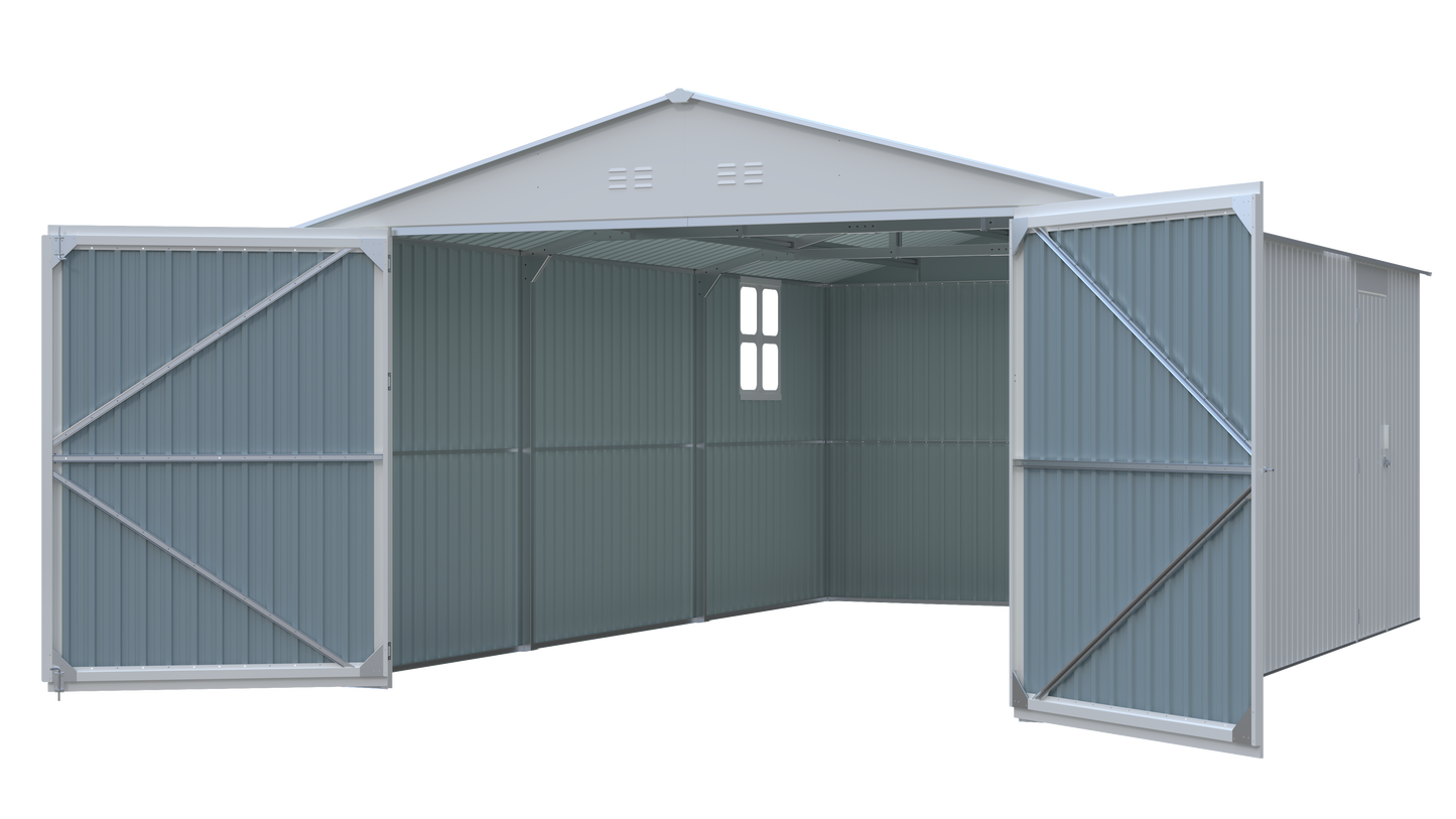 Outdoor Storage Shed 20x13 FT - Metal Garden Utility Shed