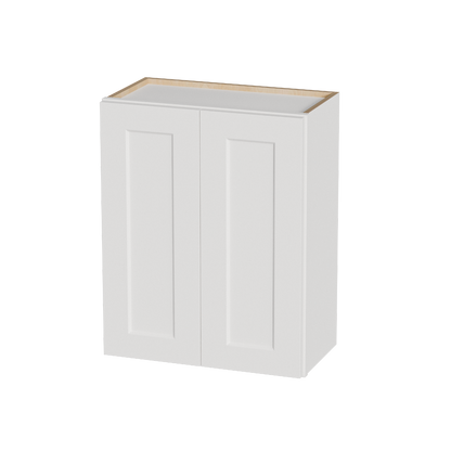White Shaker Solid Wood Wall Cabinet with Soft-Close Doors